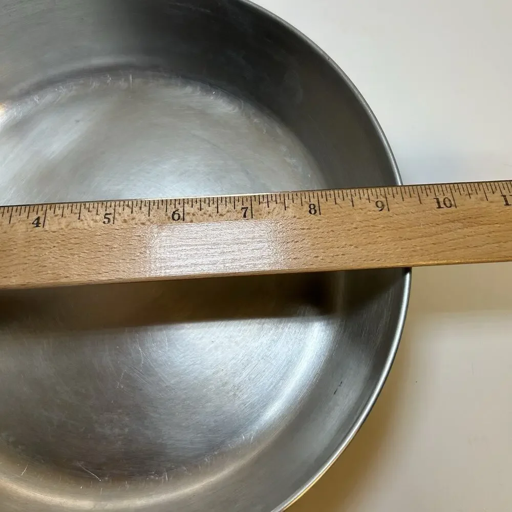 Revere Ware 1801 9” Skillet Stainless Steel Tri-Ply Disk Bottom Clinton,ILUSA96C